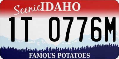 ID license plate 1T0776M