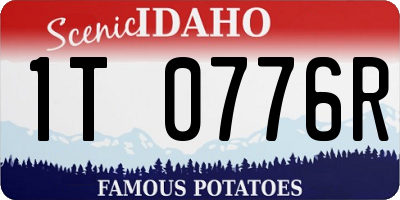 ID license plate 1T0776R