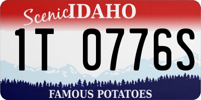 ID license plate 1T0776S