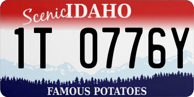 ID license plate 1T0776Y