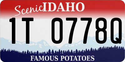 ID license plate 1T0778Q