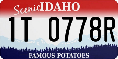 ID license plate 1T0778R