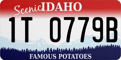 ID license plate 1T0779B