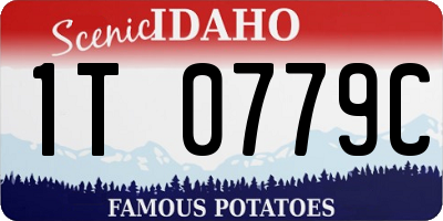 ID license plate 1T0779C