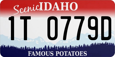 ID license plate 1T0779D