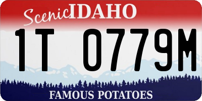 ID license plate 1T0779M