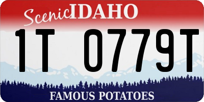 ID license plate 1T0779T