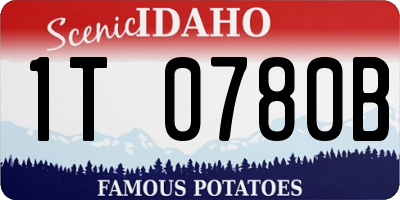 ID license plate 1T0780B