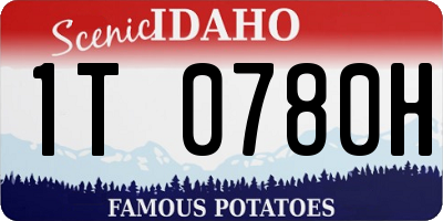 ID license plate 1T0780H