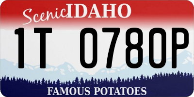 ID license plate 1T0780P
