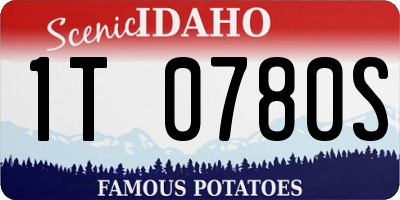 ID license plate 1T0780S
