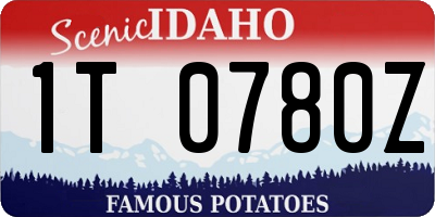 ID license plate 1T0780Z