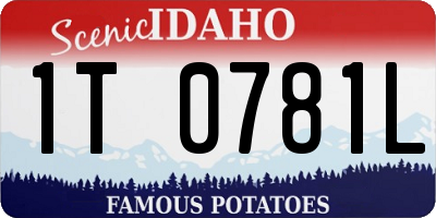 ID license plate 1T0781L