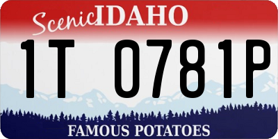 ID license plate 1T0781P