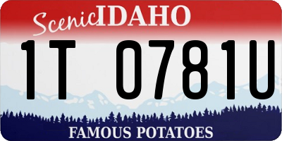 ID license plate 1T0781U