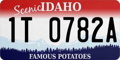 ID license plate 1T0782A