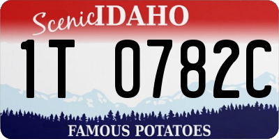 ID license plate 1T0782C
