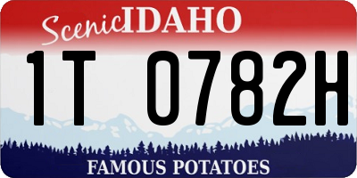 ID license plate 1T0782H
