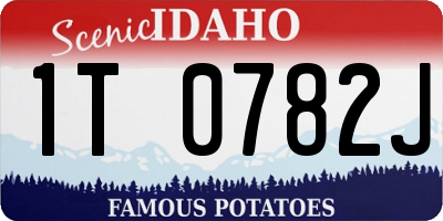 ID license plate 1T0782J