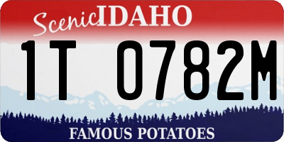 ID license plate 1T0782M