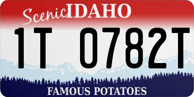 ID license plate 1T0782T