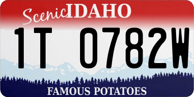 ID license plate 1T0782W