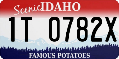 ID license plate 1T0782X