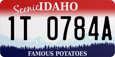ID license plate 1T0784A