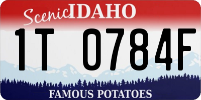 ID license plate 1T0784F