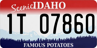 ID license plate 1T0786O