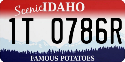 ID license plate 1T0786R