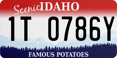 ID license plate 1T0786Y