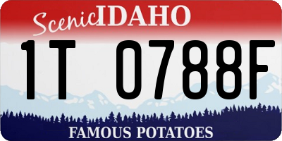 ID license plate 1T0788F