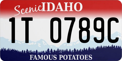 ID license plate 1T0789C