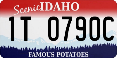 ID license plate 1T0790C