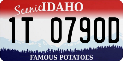 ID license plate 1T0790D