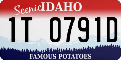 ID license plate 1T0791D