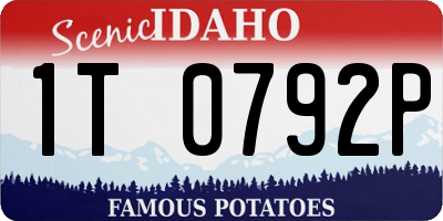 ID license plate 1T0792P