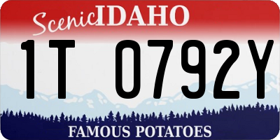 ID license plate 1T0792Y