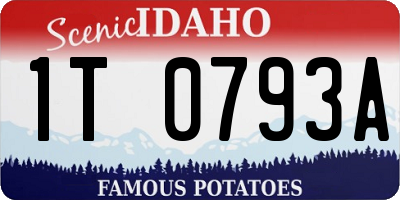 ID license plate 1T0793A