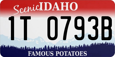 ID license plate 1T0793B