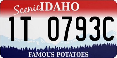 ID license plate 1T0793C