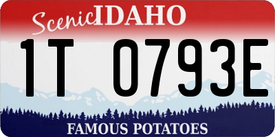 ID license plate 1T0793E