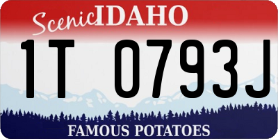 ID license plate 1T0793J