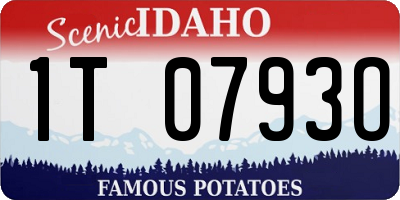 ID license plate 1T0793O