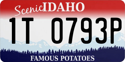 ID license plate 1T0793P
