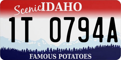 ID license plate 1T0794A