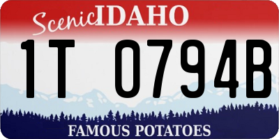 ID license plate 1T0794B