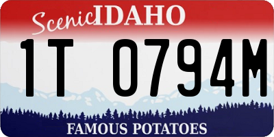 ID license plate 1T0794M