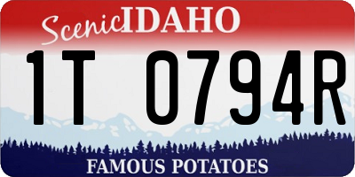 ID license plate 1T0794R